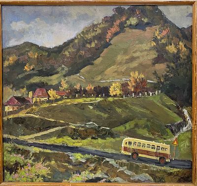 Паничкин В.К. "Оень в Карелии" 1960 год. МР23 Холст, масло. Размер 60х65 см. Паничкин Василий 