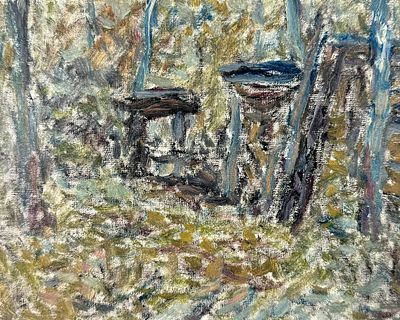 Усачев А.А. 1960-е годы. ГЗ23 картон. Масло. Размер 22х17 см. Усачев Анатолий Андреевич. 