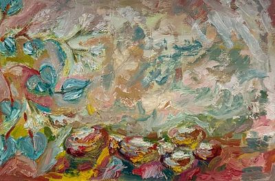 Горшкова Т.В. «Парад планет» 2020 год. Холст, масло. Размер 20х30 см.