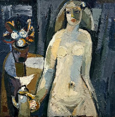 Кузнецов А.В. «Утро» 1982 год. Холст, масло. Размер 92х92 см. Подпись автора в левой нижней 