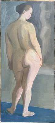 Журухин Е. "Обнаженная" АЛ23 Холст, масло. Размер 102х47 см. Евгений Журухин родился во 