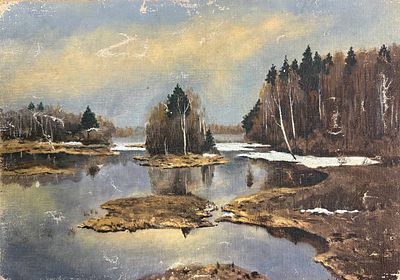 Бурхардт Ф.К. Конец XIX века. ГЗ23 Российская Империя. Холст без подрамника, масло. Размер 23 