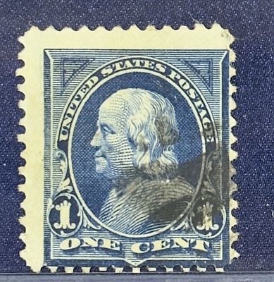 США. Бенджамин Франклин. Ультрамарин. 1894 год. (.)