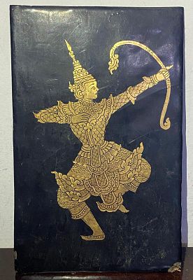 פריט אמנות וינטג' מקמבודיה - אנגקור - אמנות מסורתית, אפיינית למקום. מידות: 17X11 ס"מ.