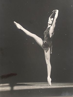 צילום מקורי בשחור/לבן באלט ואופירה, הרקדנים הידועים של תאטרון הבולשוי במוסקבה, ברית המועצות 