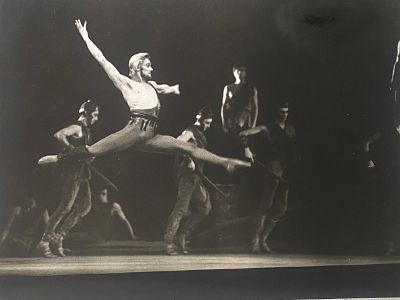 צילום מקורי בשחור/לבן באלט ואופירה, הרקדנים הידועים של תאטרון הבולשוי במוסקבה, ברית המועצות 