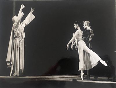 צילום מקורי בשחור/לבן באלט ואופירה, הרקדנים הידועים של תאטרון הבולשוי במוסקבה, ברית המועצות 