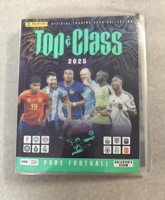 אוגדן ובו כרטיסי אספננות TOP CLASS חלק מאוסף הכרטיסים המקוריים להחלפה ומסחר של הכדורגל. 124 