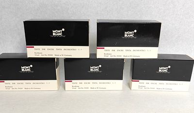 MONT BLANC - THE ART OF WRITING חמישה מארזי דיו של "מון בלאן". חדשים. לא היו בשימוש. 50 מ"ל כל 