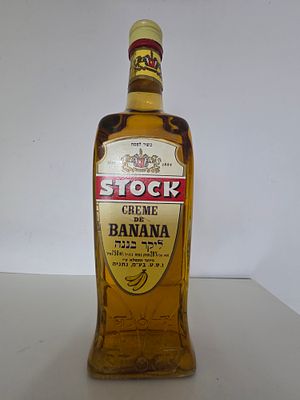 STOCK Cr&egrave;me de Banana – ליקר בננה 
תקופה משוערת: שנות ה־1980 
יצרן: Stock 
סוג: 