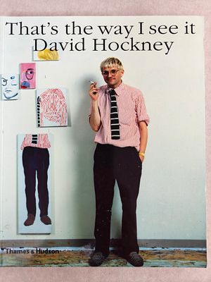 דיויד הוקני DAVID HOCKNEY ספר אלבומי - THAT'S THE WAY I SEE IT. ראה אור ב-1993 בכריכה רכה. 248 