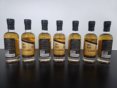 לוט 7 בקבוקוני M&amp;H Classic Single Malt Whisky (7&times;200 מ"ל) 
מארז הכולל 7 בקבוקוני M&amp;H 