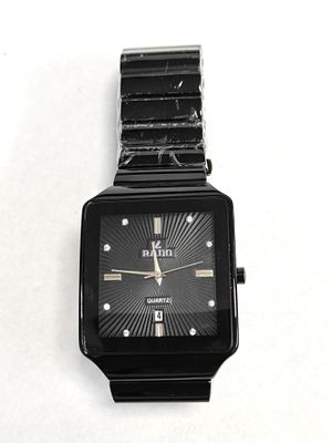 שעון יד "ראדו" RADO רפליקה איכותית. דגם "פלורנס" קרמי, בצבע שחור כולל הרצועה המרשימה, אלגנטי 