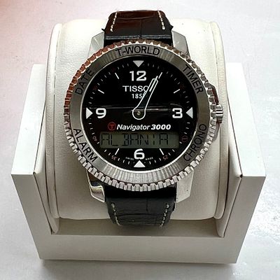 שעון TISSOT Navigator 3000 עם מסך טאצ׳ במצב מושלם ותקין