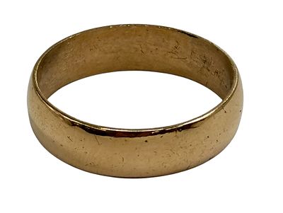 טבעת זהב 14k חלקה. קוטר פנימי 17.5 מ"מ, משקל 3 גרם, חתומה