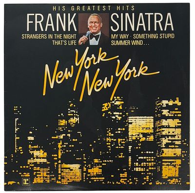 פרנק סינטרה - תקליט ויניל אלבום New York New York תוצרת ישראל משנת 1983, מצב טוב