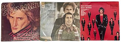 לוט 3 תקליטי ויניל - רוד סטיוארט Body Wishes תוצרת ישראל שנת 1983, רוד סטיוארט Foolish Behavior 
