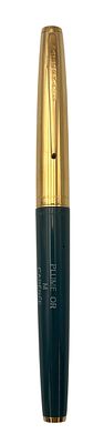 עט נובע תוצרת Waterman, דגם Ligne 60, צרפת, שנות ה-60-70. אורך: 12 ס"מ, ציפורן זהב 18K במידה M. 