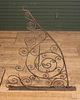 Continental Wrought Iron Trade Sign Bracket. A good late 19th century wrought iron scroll Image - 2
