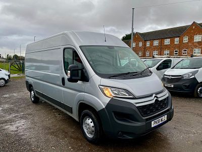 2018/18 REG CITROEN RELAY 35 L3H2 ENTERPRISE BLUE HDI 2.0 DIESEL MANUAL SILVER PANEL VAN 