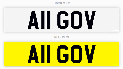 PRIVATE REGISTRATION "A11 GOV" *NO VAT*. KW - PRIVATE REGISTRATION "A11 GOV" *NO VAT* 
BUYER TO 