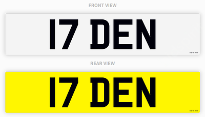 PRIVATE REGISTRATION "17 DEN" *NO VAT*. JT - PRIVATE REGISTRATION "17 DEN" *NO VAT* 
BUYER TO 