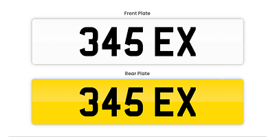 PRIVATE REGISTRATION "345 EX" *PLUS VAT*. DMS - PRIVATE REGISTRATION "345 EX" *PLUS VAT* 