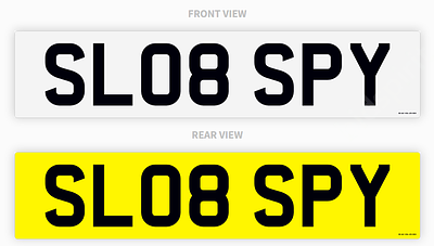 PRIVATE REGISTRATION "SL08 SPY" *NO VAT*. MB - PRIVATE REGISTRATION "SL08 SPY" *NO VAT* 
ON 