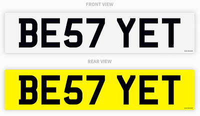 PRIVATE REGISTRATION "B357 YET" - (BEST YET) *NO VAT*. JT - PRIVATE REGISTRATION "B357 YET" - 