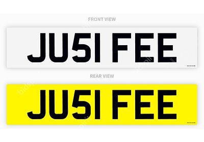 JU51 FEE NUMBER PLATE *NO VAT*. NP - JU51 FEE NUMBER PLATE *NO VAT* 
BUYER TO PAY DVLA FEE OF 