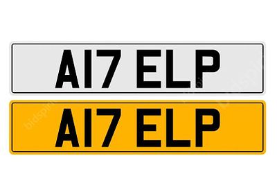 A17 ELP Private Plate Could read ( A1 Help ) On Retention *NO VAT*. LW - A17 ELP Private Plate 