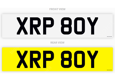 PRIVATE REGISTRATION "XRP 80Y" *NO VAT*. KW - PRIVATE REGISTRATION "XRP 80Y" *NO VAT* 
ON 
