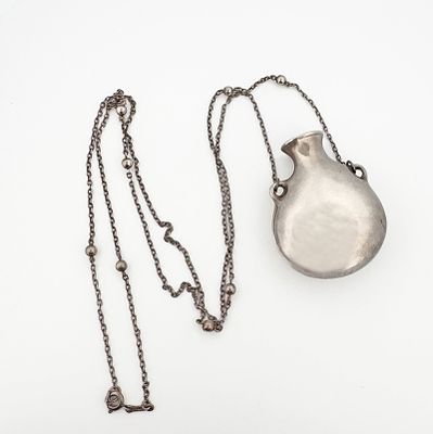 Elsa Peretti for Tiffany & Co Sterling Open Bottle Necklace. Sterling silver 
22.2g 
29"