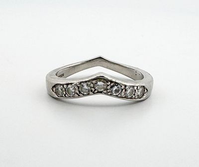 Tiffany & Co Platinum Diamond Band. Platinum and diamond Tiffany &amp; Co band 
6.3g 
size 7