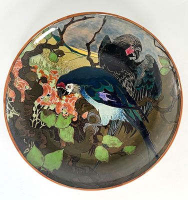 Rozenburg Glazed Earthenware Charger. Rozenburg Den Haag, The Hague, Netherlands, glazed 