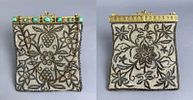 Three Vintage Evening Bags. Including a sterling silver fabric cross-stich purse, a metal dore Image - 4
