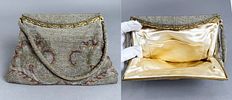 Three Vintage Evening Bags. Including a sterling silver fabric cross-stich purse, a metal dore Image - 7