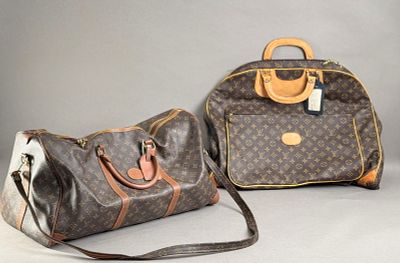 Louis Vuitton Travel Bag & Garment Bag. Louis Vuitton monogram travel bag and a monogram garment 