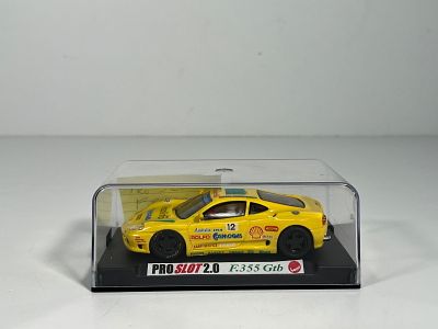 Pro Slot 2.0 F355 Gtb #12 Cosmogas 1/32 Slot Car, with original case. 6oz in weight. Condition: 