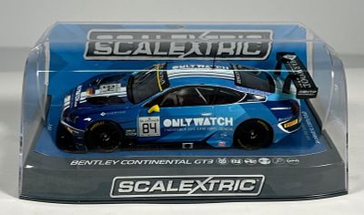 Scalextric Bentley Continental GT3 Team HTP Moscow #84 Only Watch 1/32 Slot Car. Reference 