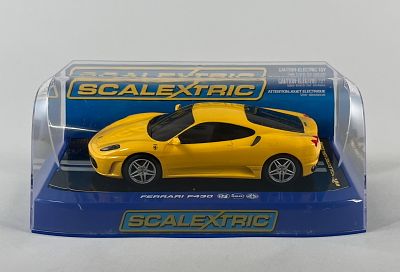 Scalextric Ferrari F430 Yellow "Drift". Scalextric Ferrari F430 1/32 scale slot car in its 