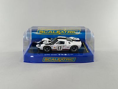 Scalextric Ford GT40 #17 1/32 slot car, model number C3653, in original packaging. Weight 10 
