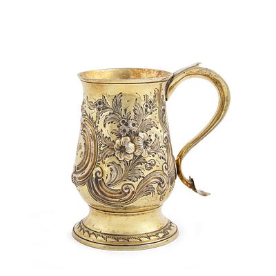 OGGETTISTICA - PETER &amp; ANN BATEMAN Boccale dorato inglese in argento sterling 925. Punzoni 