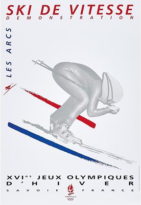 Temsport - XVI Jeux Olympiques d’Hiver 1992 - Ski de Vitesse Demonstration. Offset1992Avenir 