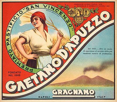 Gaetano d'Apuzzo - Gragnano - Anonimo. Anni '10 - '20Litografiatelato22x19 cm