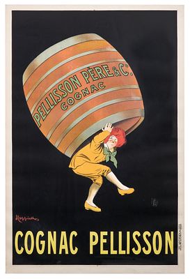Leonetto Cappiello - Cognac Pellisson. Manifesto originale1907Litografia80x120 cmImp. Vercasson 