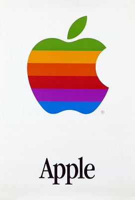 Rob Janoff & Amp - Apple. 1985 - 1990Litografia offset88x60 cm