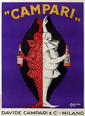 Leonetto Cappiello - Campari. Manifesto originaleAnni '50 (prima edizione 1921)Litografia100x140 