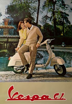 Vespa GL - Anonimo. Manifesto originale 196370x98 cmDitta Giuseppe Lang - s.p.a. - Genova