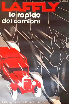 Roggero - Laffly. Manifesto originaleAnni '80 (prima edizione anni '30)100x140 cm circa 